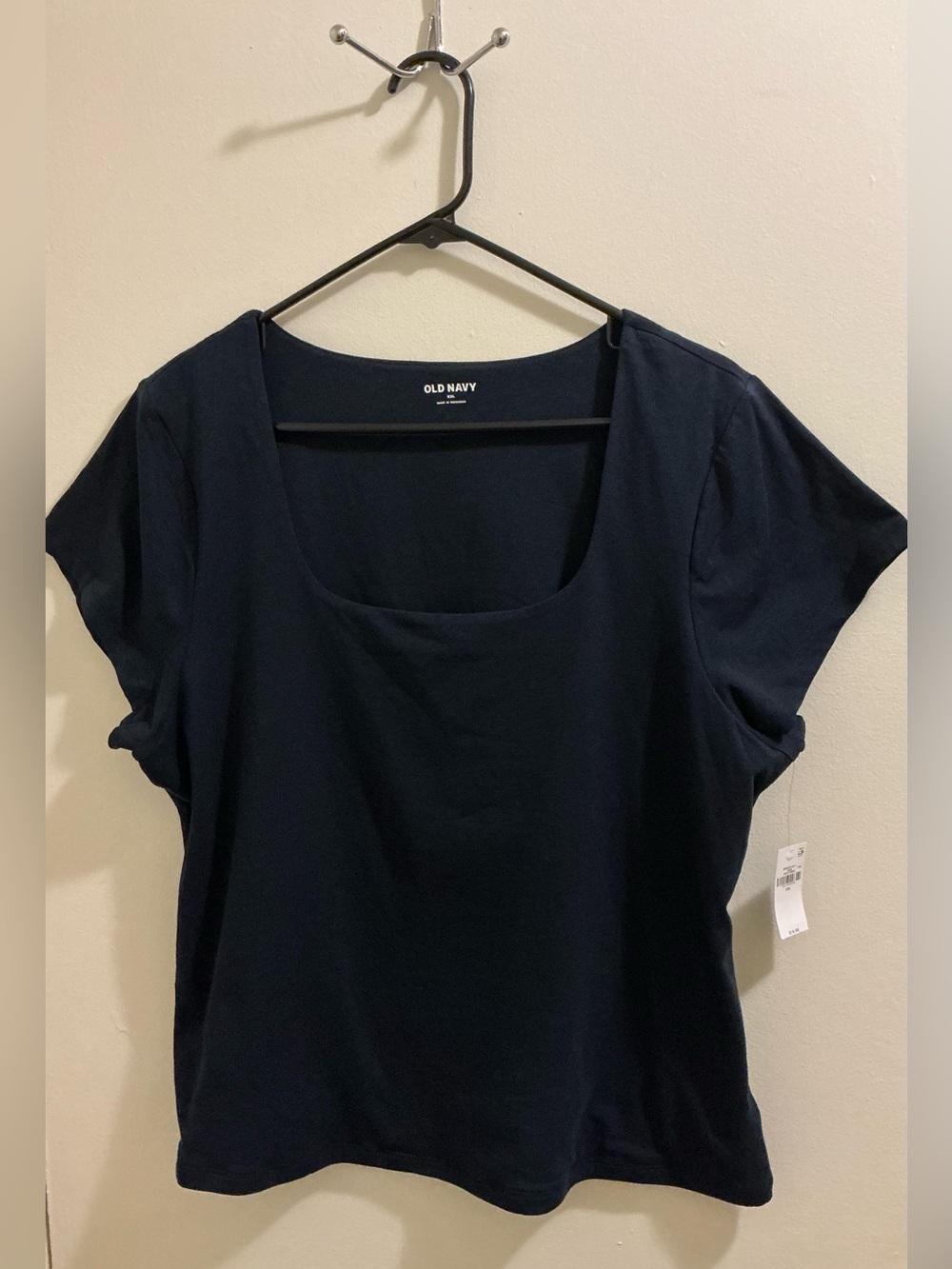 Old Navy Women's Navy Scoop Neck Short Sleeve Tee